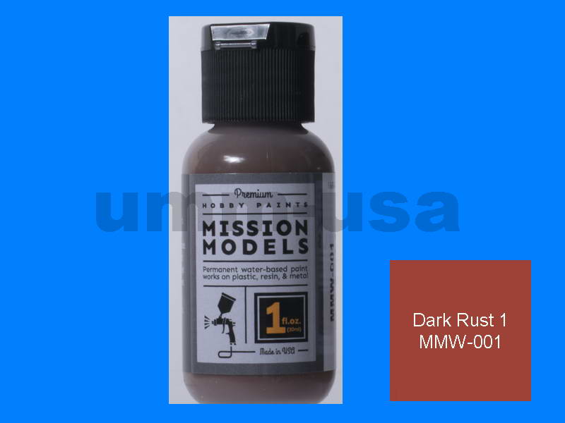 MMW001 DARK RUST 1 - 1oz Acrylic paint